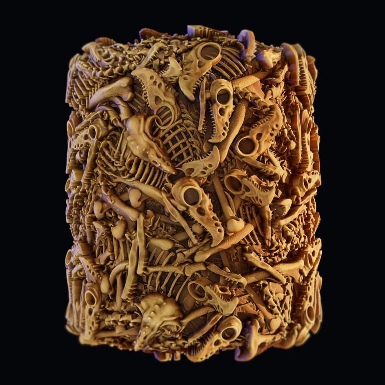 Materials studies with substance designer tube dino