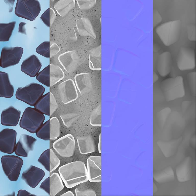 Materials studies with substance designer channels variation