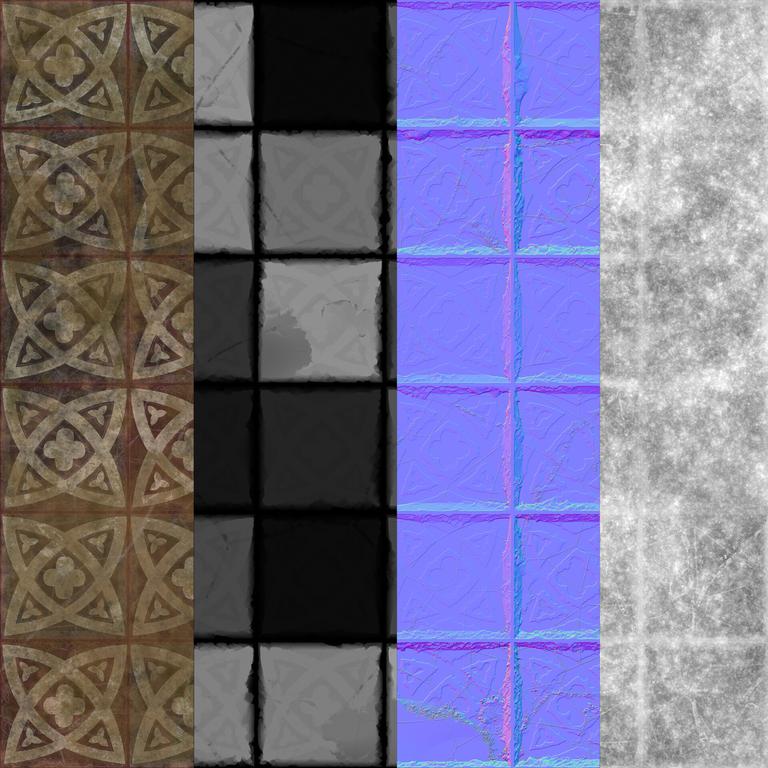 Materials studies with substance designer Chennels combination