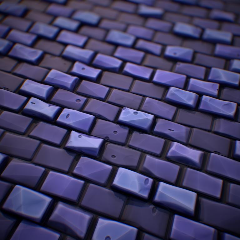 Materials studies Stylized bricks