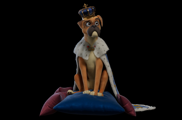 king Emilio boxer dog turntable