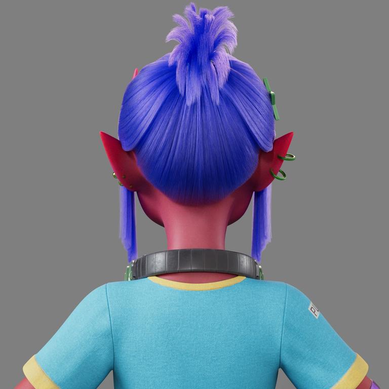 Demon Girl LookDev  back