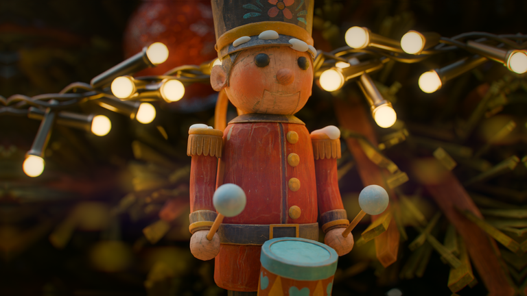 wooden soldier handncrafted painted pending decco