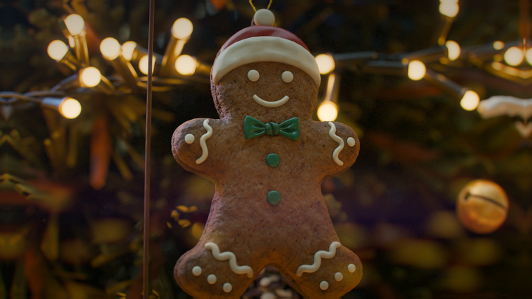 Gingerbreadman Shrek  hand crafted painted pending decco