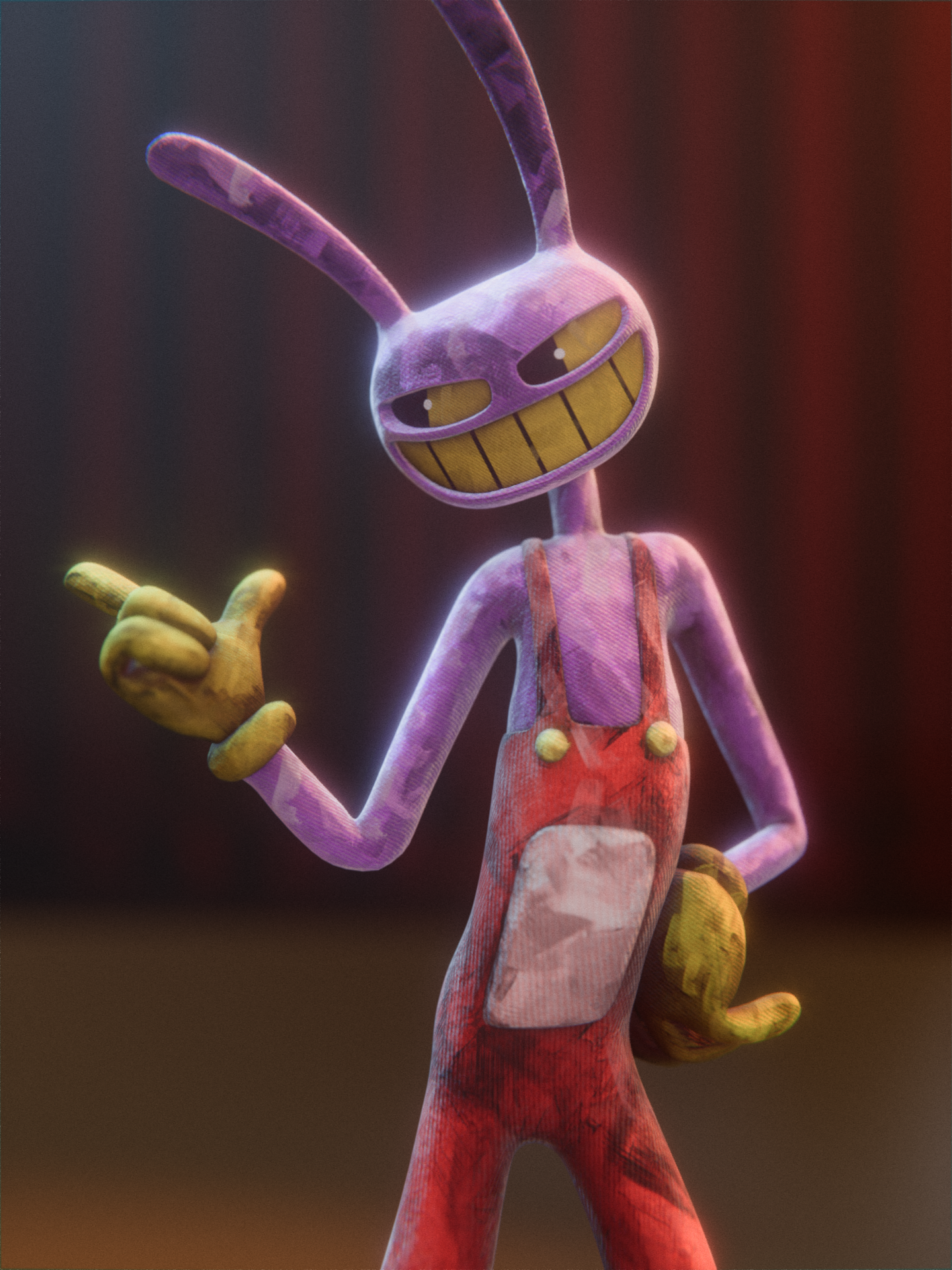 glitch jax the amazing digital circus 3d